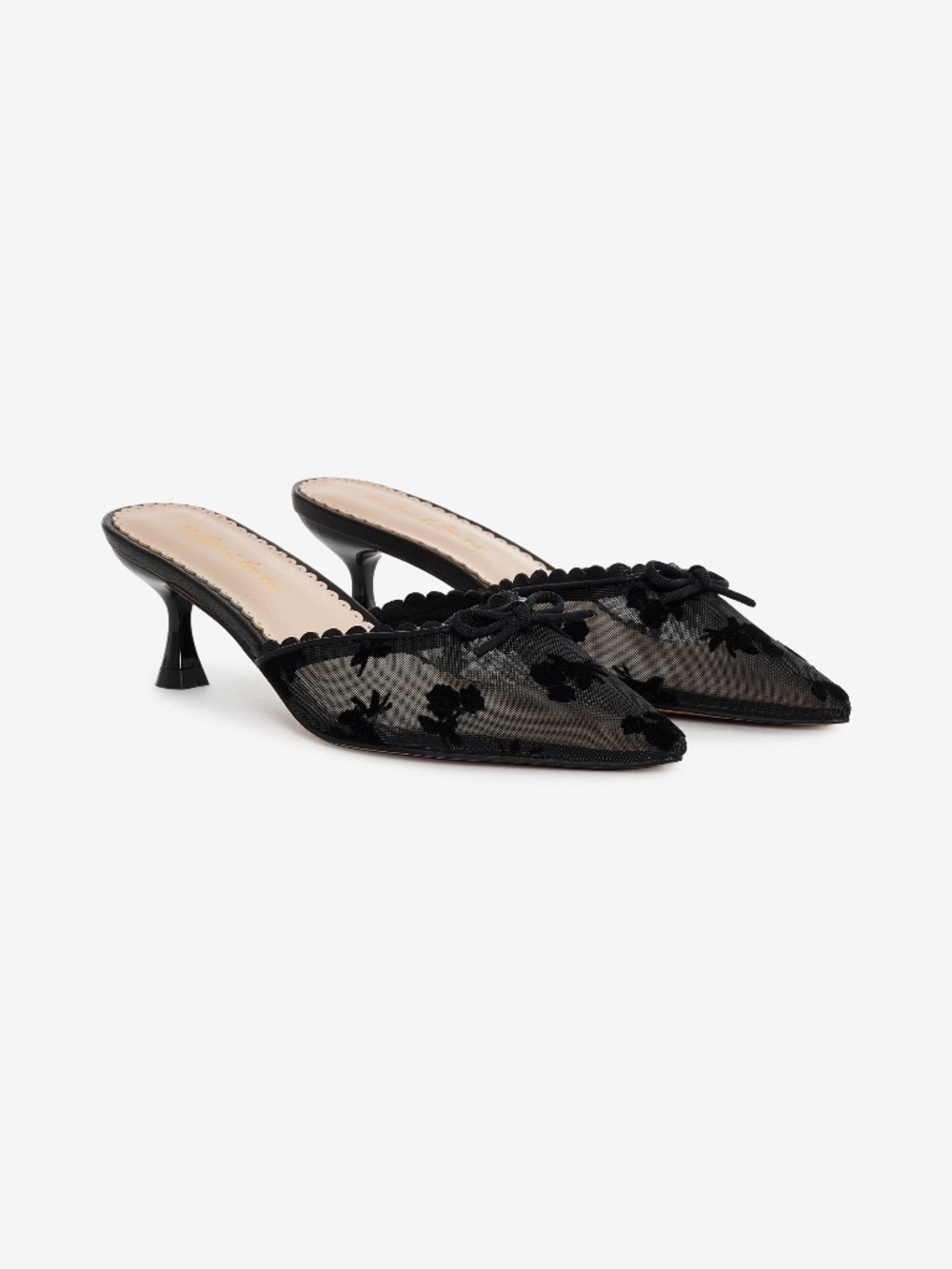 For Love & Lemons Sylvie Mule Heel 39 / Black